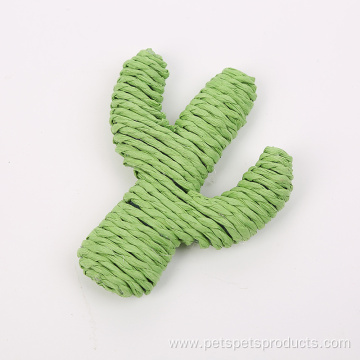 new design cactus cat toy rope scratcher toy